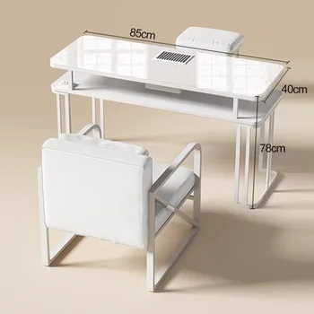 Модерен преносим маникюр, маса, бял портативен бюрото за маникюр, филтър за маникюр, мебели за маникюрного салон Mesa De MQ50NT