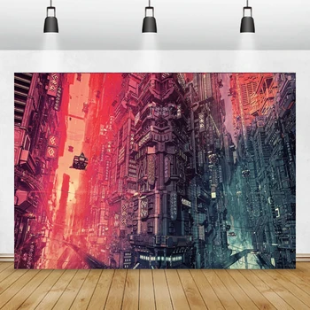 Музикален фон Cyberman Digtal, Картина за бъдещето на света, декор за парти по случай рождения Ден за възрастни, на Фона на жив дом, Банер за шоуто