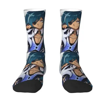 Мъжки чорапи Kaeya Genshin Impact crew чорапи в стил унисекс, новост, аниме, пролет, лято, есен, зима