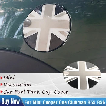 Напълно Нова Пластмасов Етикет върху Капака На Резервоара на Автомобила Union Jack за Mini Cooper S JCW R55 R56 Детайли на Екстериора на Автомобила Автомобилни Аксесоари