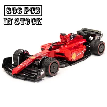 Нов MOC-143121 F1-75 Team Stake в мащаб 1:15 Модел на Състезателна кола от Формула 1 Buiding Kit Създателите Block Bricks Детски Играчки, Подаръци За рожден Ден