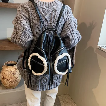 Нов женски раница за пътуване до работа в ретро стил, чанта на едно рамо и под мишниците, ежедневни и универсална чанта-тоут голям капацитет