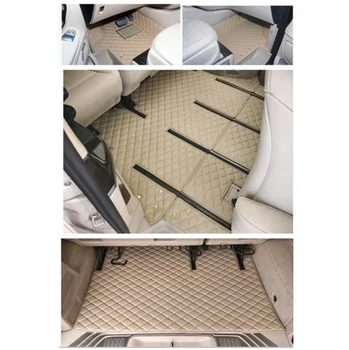 Обичай пълен комплект автомобилни постелки за пода + мат багажник за Mercedes Benz V220d 7 8 места 2020-2015 водоустойчив трайни килими за V220d 2019