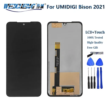 Оригиналът е Тестван За UMIDIGI Bison 2021 Android 11 LCD дисплей Със Сензорен Екран В Събирането Сензор За Umidigi Bison 2021 LCD Pantalla