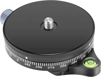 Основание за Панорамни тиган Neewer Camera със Стилова Плоча, Топка Глава за Статив с Пузырьковым Ниво за огледално-Рефлексни фотоапарати тип 