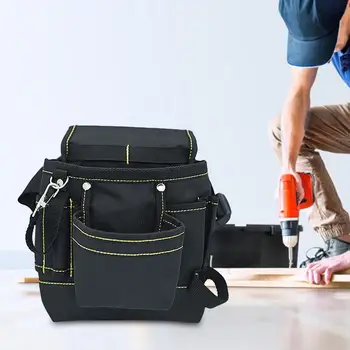 Поясная чанта за инструменти, електроматериали Професионална чанта за съхранение на оборудване е Широко използван колан джоб за дърводелски работник, градинар на закрито