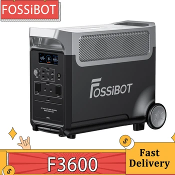 Преносима електрическа централа FOSSiBOT F3600, Слънчев генератор LiFePO4 капацитет от 3840 Wh, мощност ac мощност 3600 W, максимална слънчеви зареждане 2000 W, 13 изходни портове
