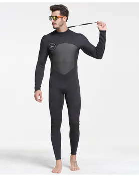 Професионален 3 мм плюшено водолазный костюм за мъже, който предпазва от топлина и студ, ветрозащитный плаващ бански костюм за гмуркане, кърпа, кърпа за възрастни