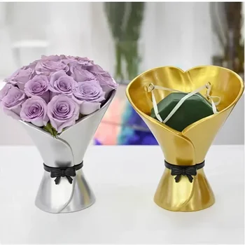 Ръчно цвете прибори Корейски калейдоскоп кутия за букети цветя художествена ваза, кутия за букети от рози