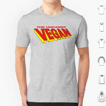 Свръхестествена Веганская Тениска Памук Мъже, Жени Сам Принт Вегетариански Xmen X Men Комикси Комикс Мутанти Mumblingmynah