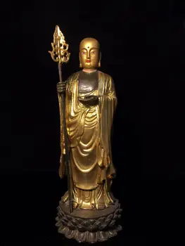 Стара медна статуя на Буда, Крал Дизанга, безплатна доставка
