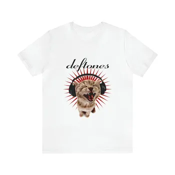 Тениска Deftones с логото на група Cat Meme