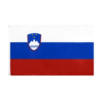 Флаг 3Jflag 3x5 фута 90x150 см Svn Si Slovenija Знаме на Словения за украса