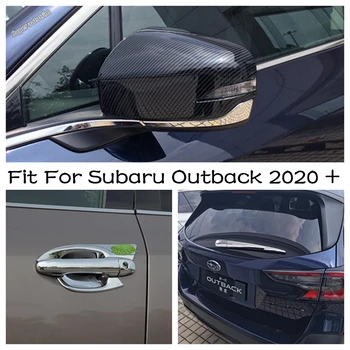 Хромирани Страничната Врата на Дръжката/Крилото, Огледало за обратно виждане/Онлей Дюзи на Чистачките За Subaru Outback 2020 2021 Външни Детайли